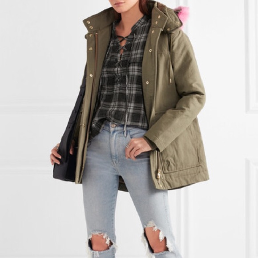 Madewell Gray Lace Up Shirt